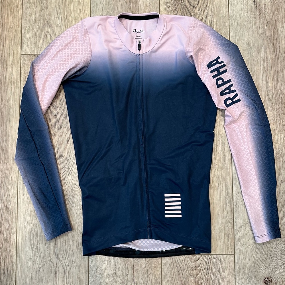 Rapha Pink and Blue Gradient Cycling Jersey